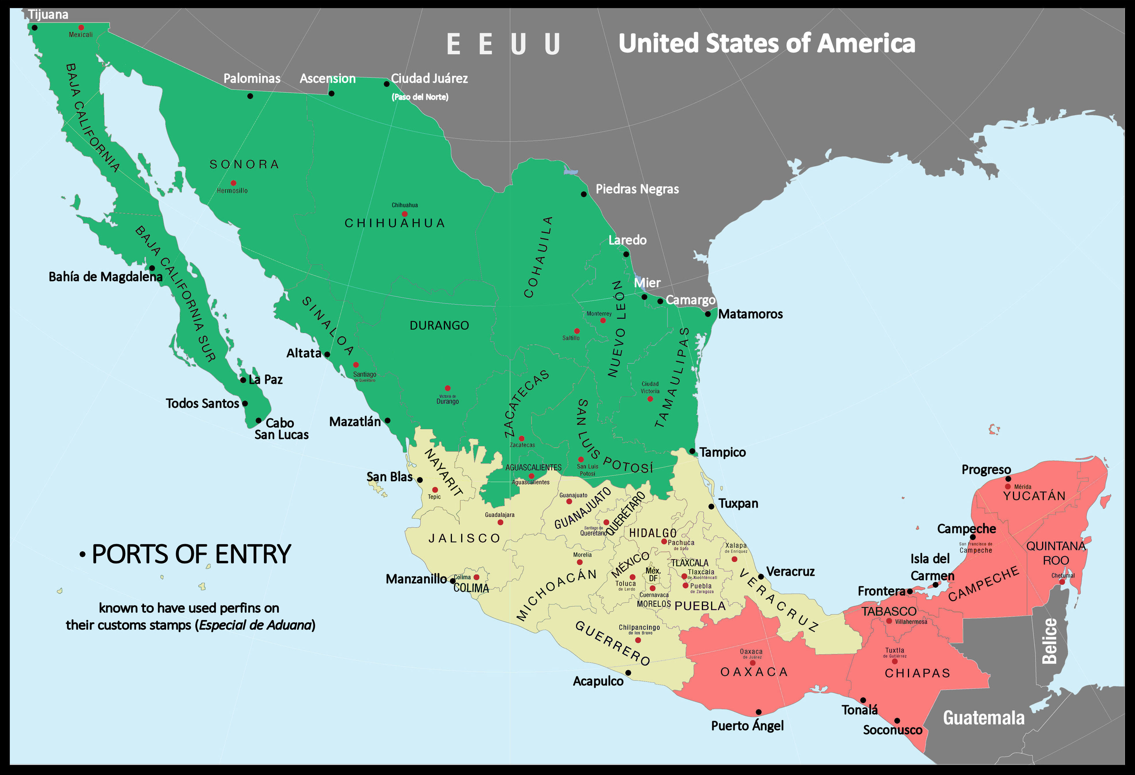 Map of Mexico